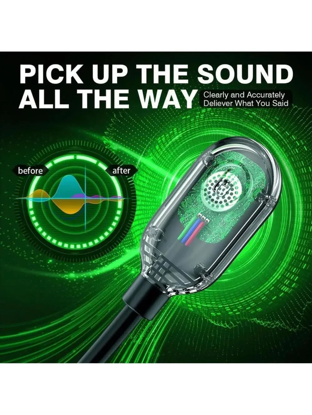 Wireless White Gaming Headset X1 Pro Sound, Noise Canceling, RGB - New in Box